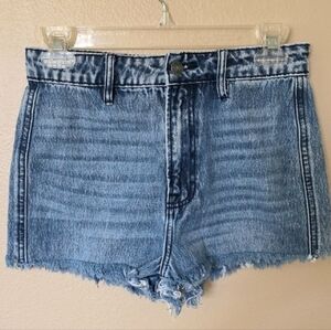 Hidden Jeans Womens High Rise Cutoff Frayed Hem Denim Shorts - Size 25